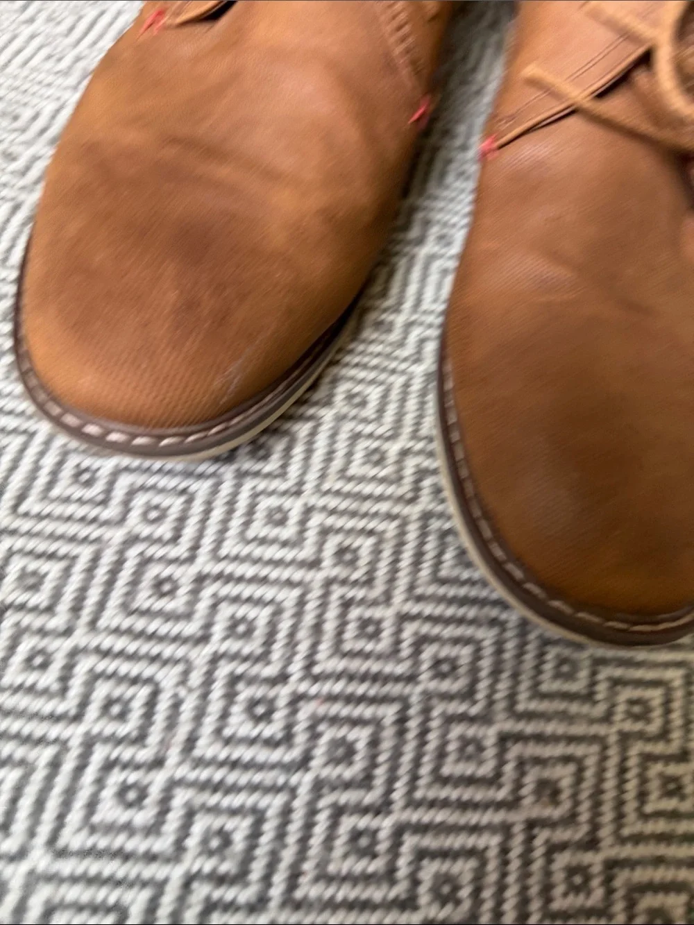 Men's Tan Casual Lace-Up Shoes